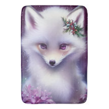 Fantasy White Baby Fox with Lavender Eyes