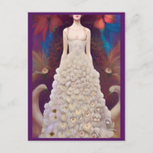 Fantasy White Peacock Wedding Dress Fashion Diva