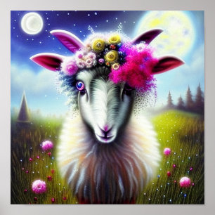 Fantasy wild goat   poster