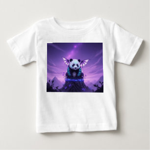 Fantasy Winged Panda on Floating Peak Baby T-Shirt