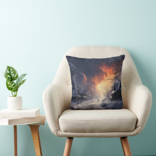 Fantasy Winter Landscape Cushion