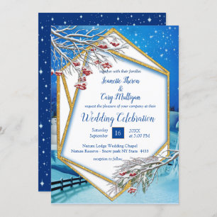 Fantasy Winter Wedding Invitation