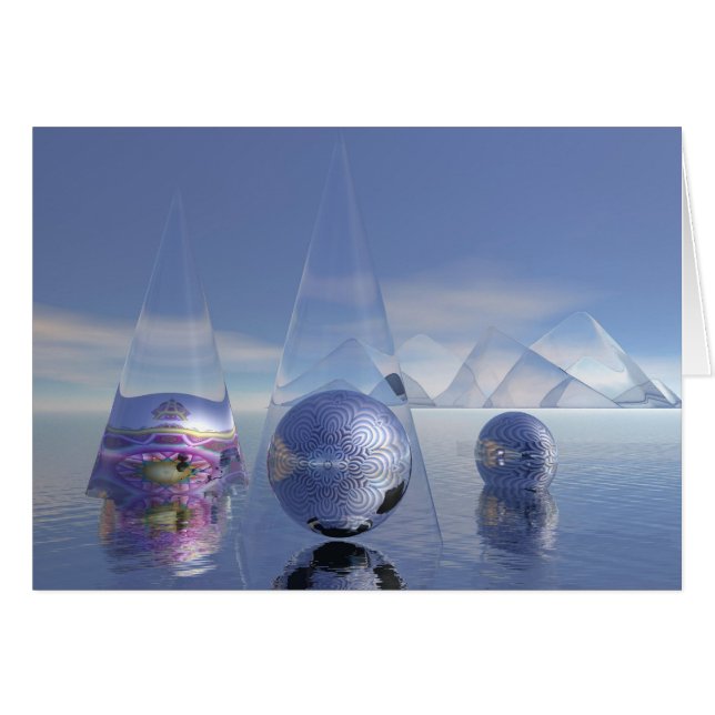 Fantasy wintertime card (Front Horizontal)