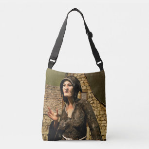 Fantasy Witch Mediaeval Village Halloween Crossbody Bag