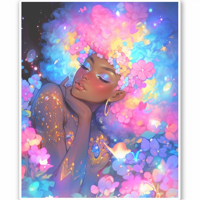 Fantasy Woman African American Art (Front)