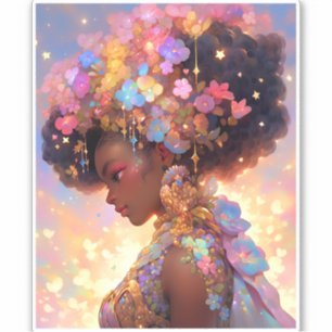Fantasy Woman African American Art