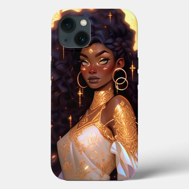 Fantasy Woman African American Art Case-Mate iPhone Case (Back)