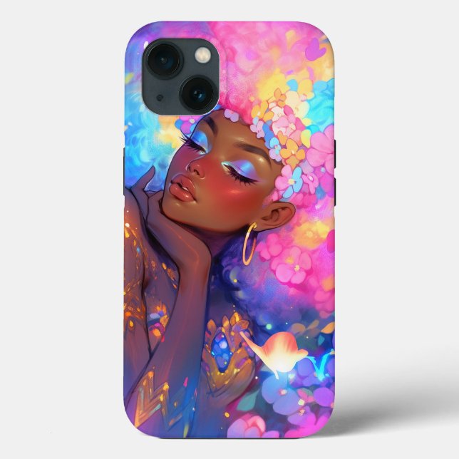 Fantasy Woman African American Art Case-Mate iPhone Case (Back)