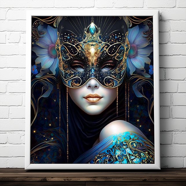 Fantasy Woman Wearing Mask Poster (Creator Uploaded)