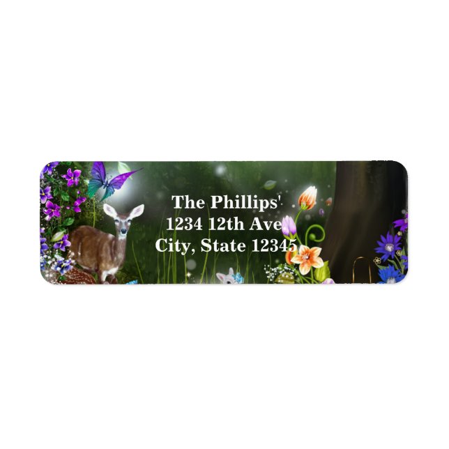 Fantasy woodland forest animals enchanted party (Front)