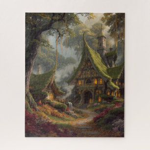 Fantasy Woodland house Jigsaw Puzzle
