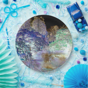 Fantasy Woodland Trees Nature Paper Plate