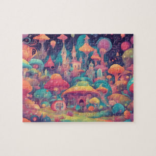Fantasy World Colorful Magic Kingdom Jigsaw Puzzle