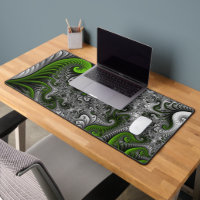 Fantasy World Green And Grey Abstract Fractal Art