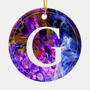 Fantasy World Monogram Ceramic Tree Decoration