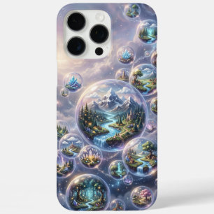 Fantasy Worlds in Floating Cosmic Bubbles iPhone 16 Pro Max Case