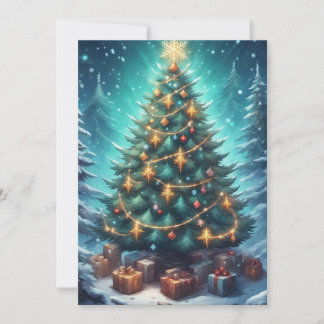 Fantasy Xmas Tree Holiday Card