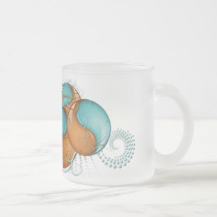 Fantasy Yin Yang 2 Frosted Glass Coffee Mug