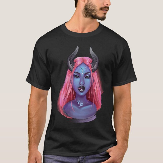 Fantasy Zodiac Capricorn T-Shirt (Front)
