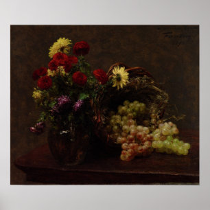 Fantin-Latour - Flowers And Grapes Poster