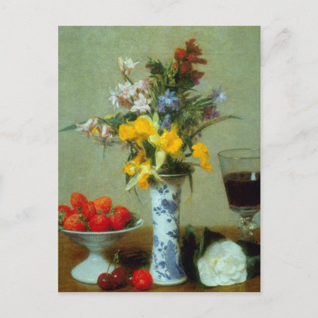 Fantin-Latour Henri - Still Life Postcard (Front)