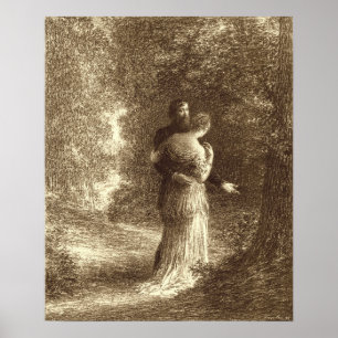 Fantin-Latour - Love Poems By Brahms Poster