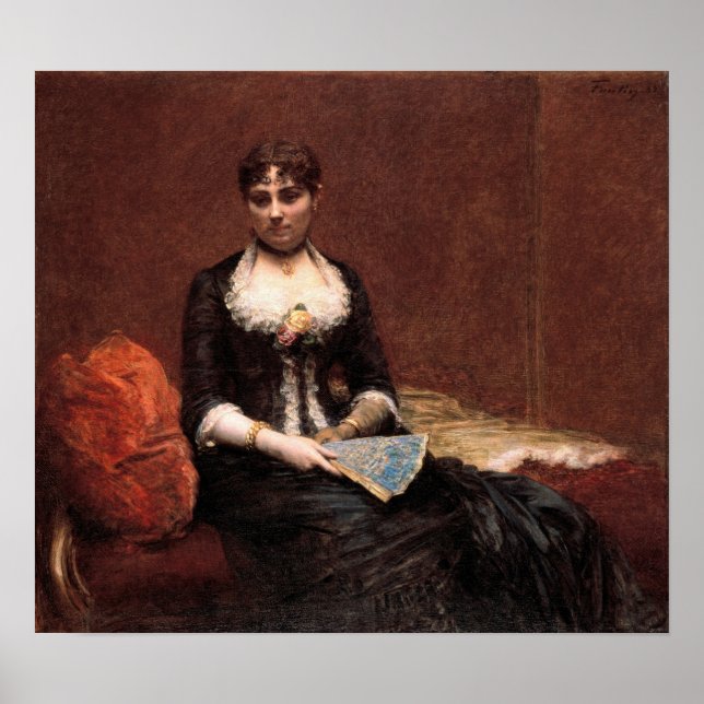 Fantin-Latour - Portrait Of Madame Leon Maitre Poster (Front)