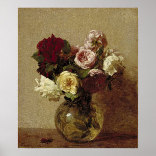 Fantin-Latour - Roses Poster