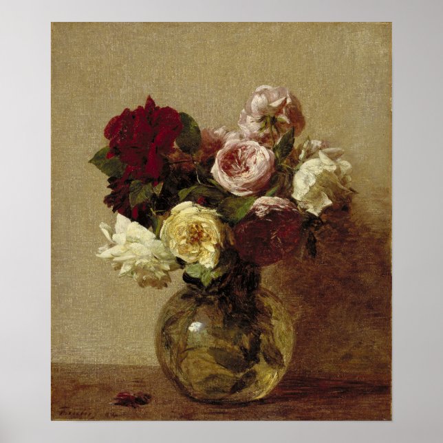 Fantin-Latour - Roses Poster (Front)
