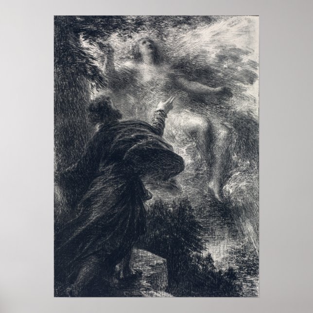 Fantin-Latour - The Fairy Of The Alps Poster (Front)