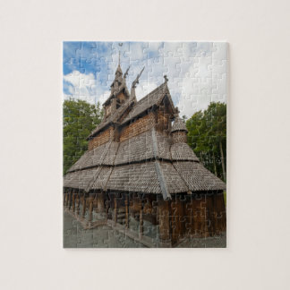 Fantoft Stave Church in Bergen, Norway Jigsaw Puzzle