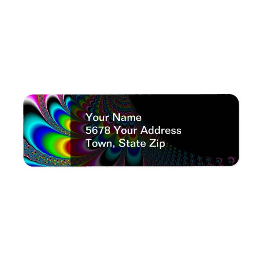 Fanyc - Mandelbrot Fractal Art Return Address Label