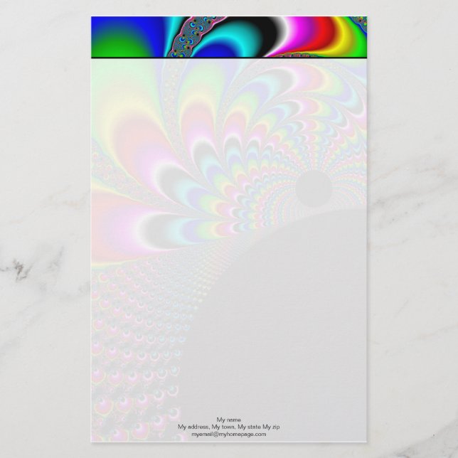 Fanyc - Mandelbrot Fractal Art Stationery (Front)