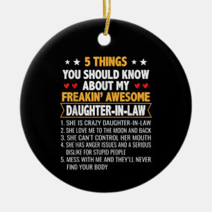 Far And Mother In Law From Daughter In Law Ceramic Tree Decoration