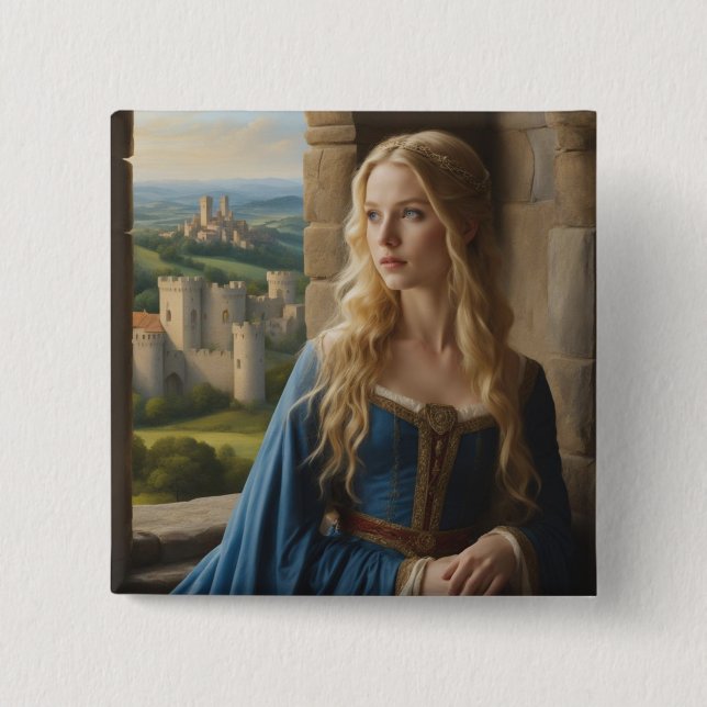 Far Away Dreams of Far Away Places 15 Cm Square Badge (Front)