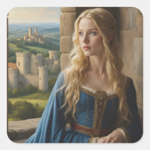 Far Away Dreams of Far Away Places Square Sticker