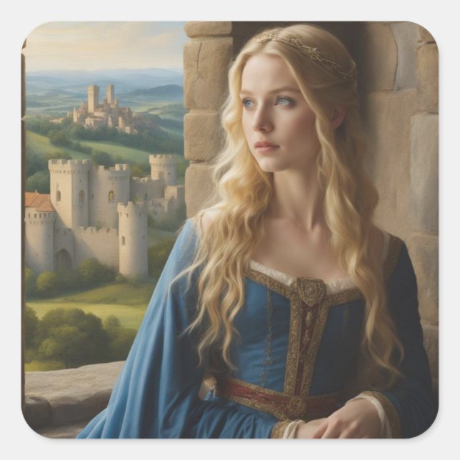 Far Away Dreams of Far Away Places Square Sticker (Front)