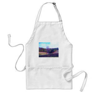 Far Away Horse in a Purple Field Standard Apron