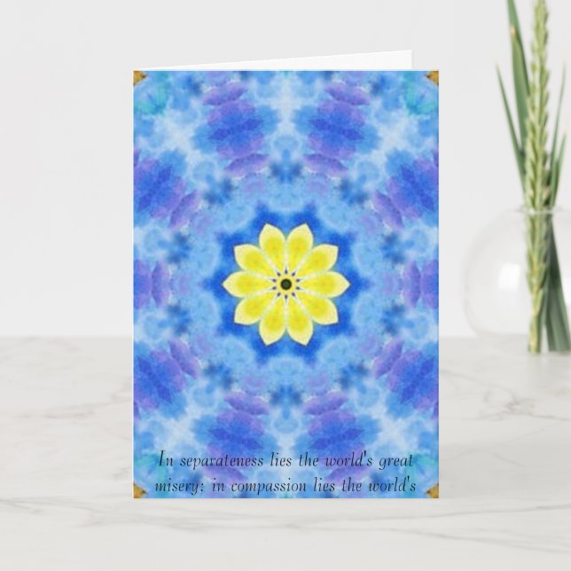 Far Eastern Inspired Tranquillity Note card with B (Front)