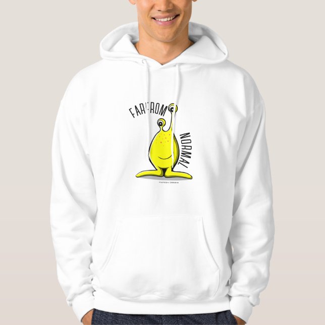 FAR FROM NORMAL TWO-EYED MONSTER HOODIE (Front)