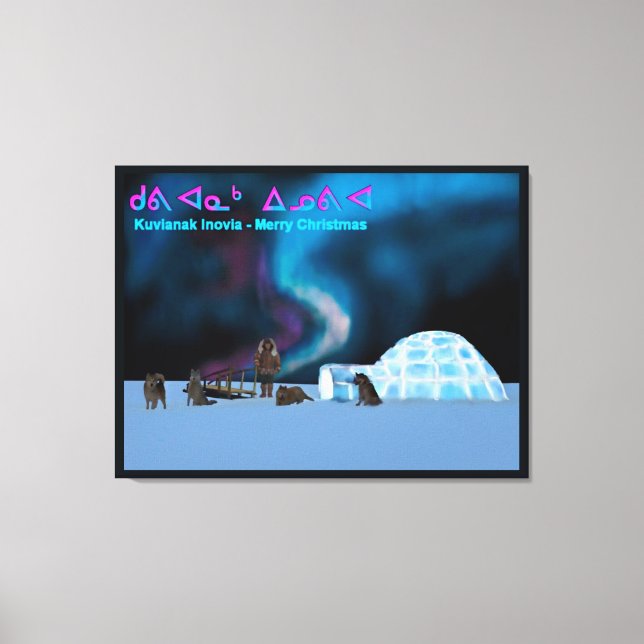 Far North Christmas Canvas Print (Front)