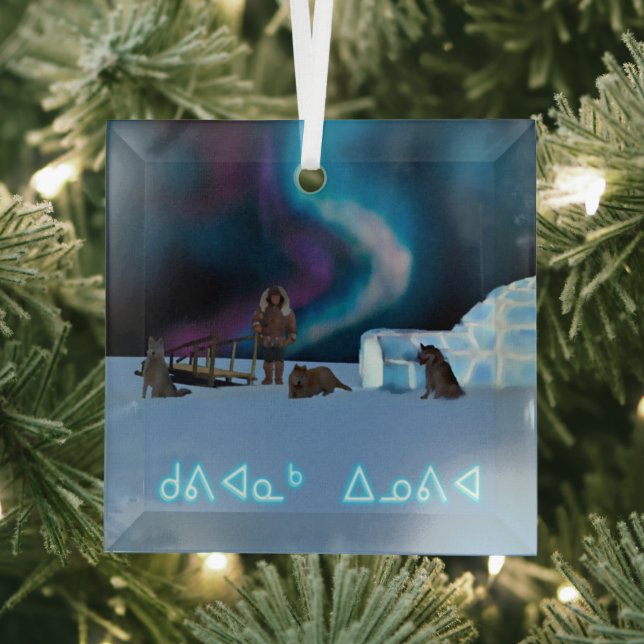 Far North Christmas Glass Tree Decoration (Insitu)