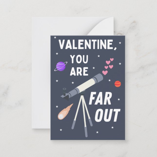 Far Out Classroom Valentine's Day Card (Front)