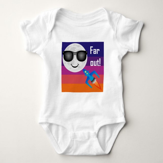 Far Out Design - Baby Jersey Bodysuit (Front)