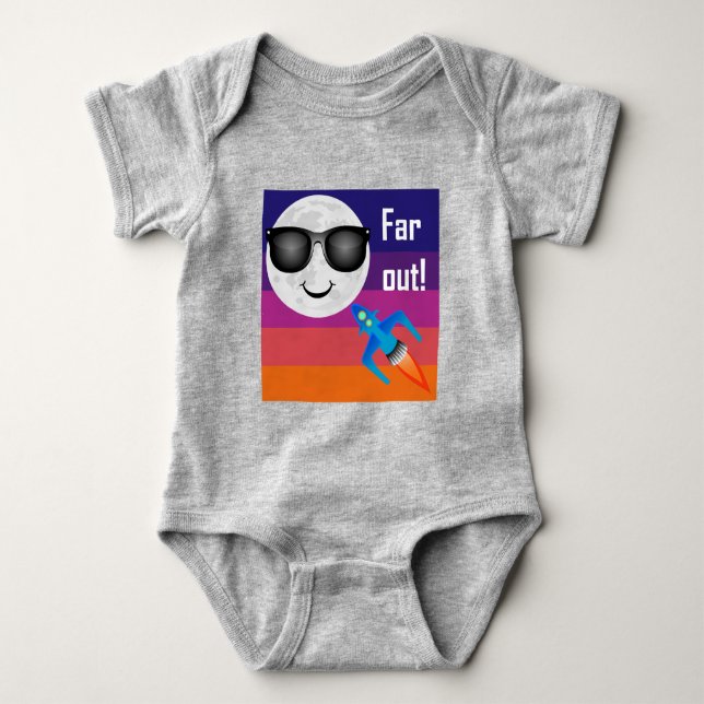 Far Out Design - Baby Jersey Bodysuit (Front)