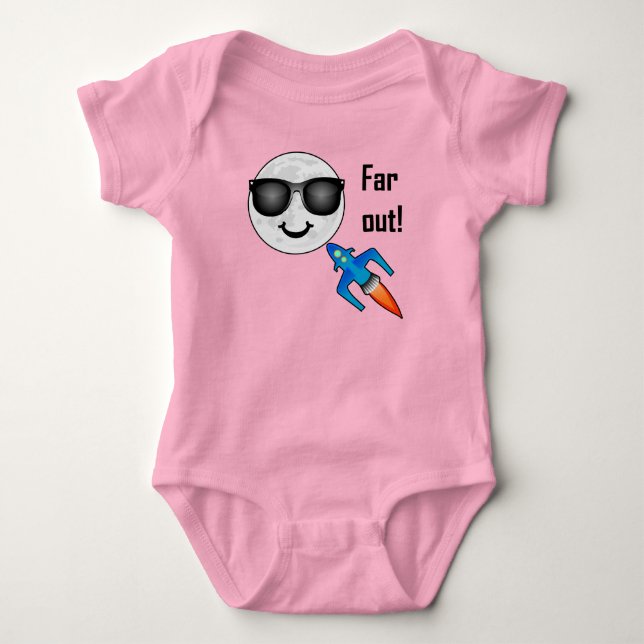 Far Out Design - Baby Jersey Bodysuit (Front)