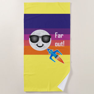 Far Out Design - Beach Towel