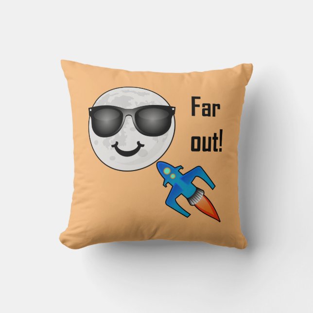 Far Out Design - Throw Pillow 16" x 16" (Front)