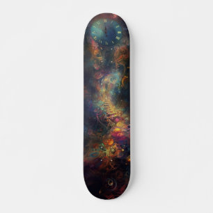 Far Out Galaxy Skate Board