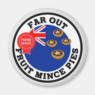 Far Out New Zealand Fruit Mince Pies Magnet